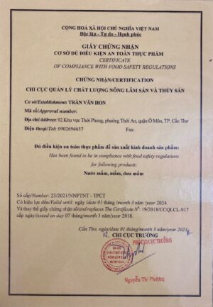 Nước mắm Tu Hon