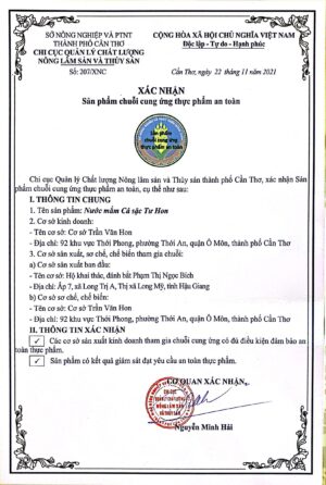 Nước mắm Tu Hon